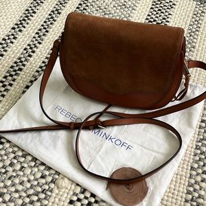 Rebecca Minkoff cognac leather crossbody